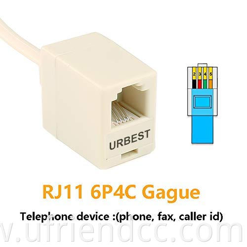 OEM Factory OEM RJ45 8P8C Male to RJ9 RJ11 6P4C RJ12 6P6C Female Ethernet Telephone Converter Adapter